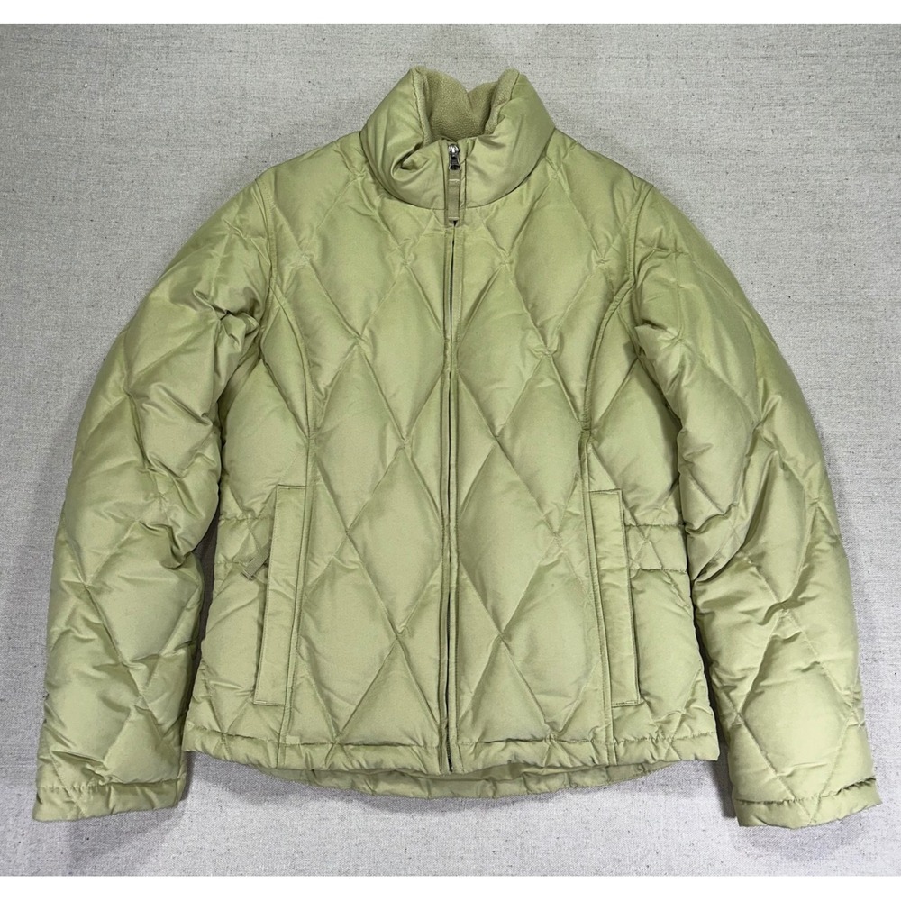 Eddie Bauer Women's XS Premium Goose DOWN Jacket Quilted Ski Snowboard LodgeWear
